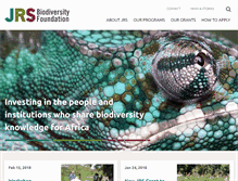 Tablet Screenshot of jrsbiodiversity.org